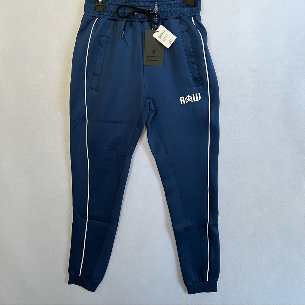 Rawgear Navy Joggers with White Accents